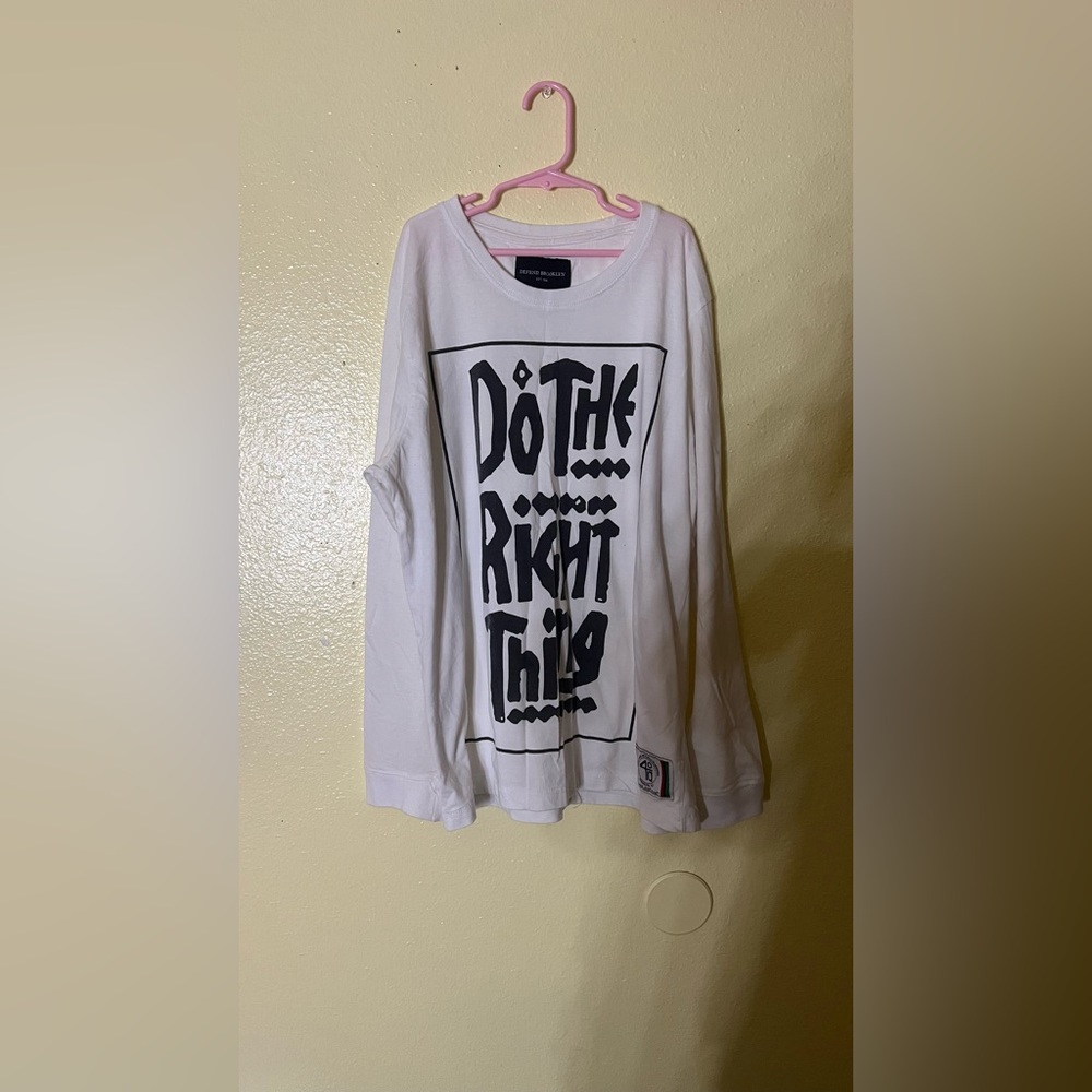 Graphic Long Sleeve Tee - White